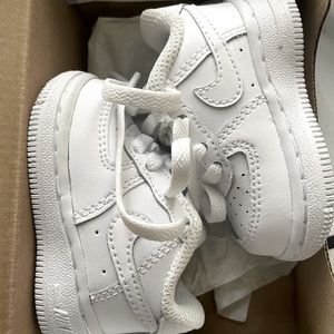 Nike Air Force 1. HARD BOTTOM! Size 2c(crib)